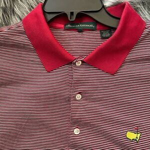 VNT Augusta National Masters  Pima  Cotton Striped  polo Size L